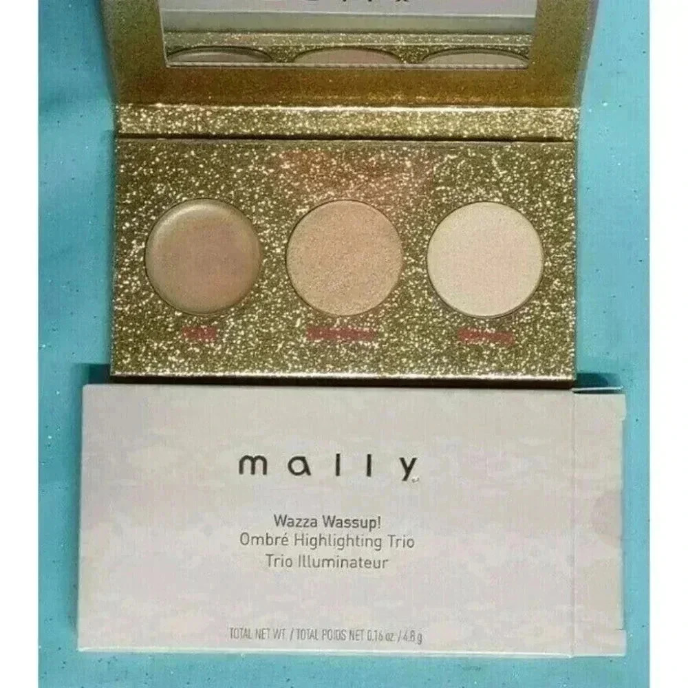 Mally WAZZA WASSUP! Ombre Highlighting Trio Highlight Makeup Soft Medium Strong!